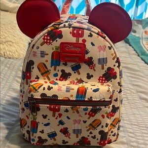 Disney and friens loungefly popsicle Mini Backpack with Mickey Mouse Ears